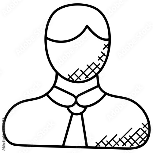 
A man with business attire 
