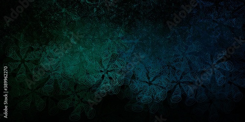 Dark green, red vector background with spots.