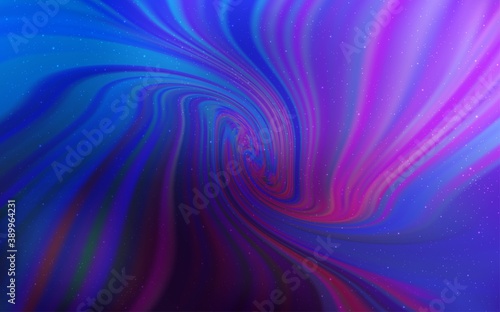 Light Pink, Blue vector texture with milky way stars.