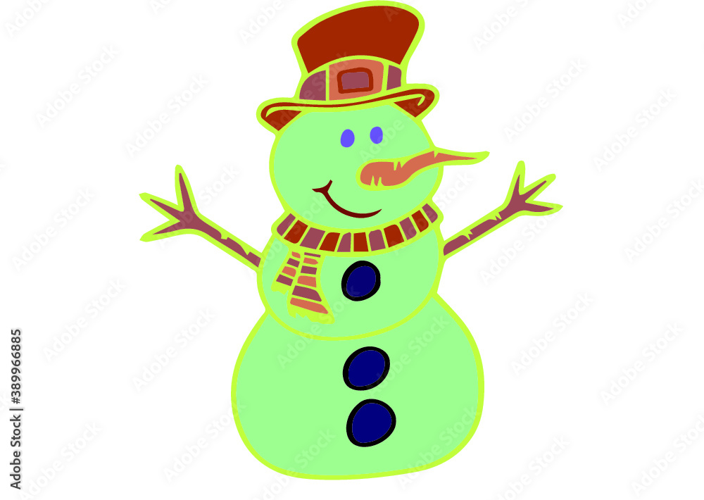 Fototapeta premium snowman special for christmas