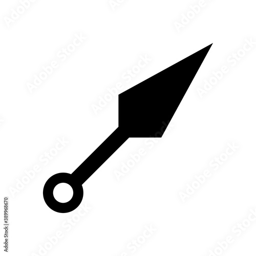 kunai icon element of weapon icon for mobile concept and web apps. Thin line kunai icon can be used for web and mobile. Premium icon on white background