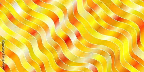 Light Orange vector pattern with lines.