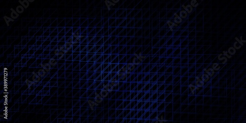 Dark BLUE vector template with lines.