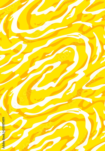 Seamless Pattern with Cartoon Shapes of Juice. Vector Illustration for Packaging and Banners Background