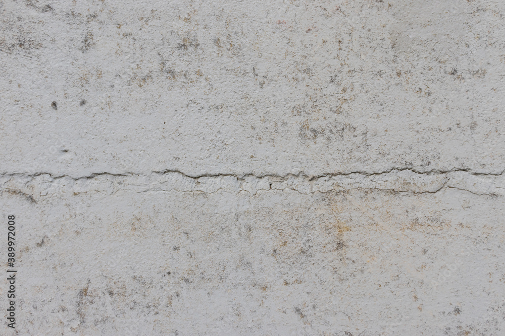 Obraz premium Old white wall with cracks, wallpaper
