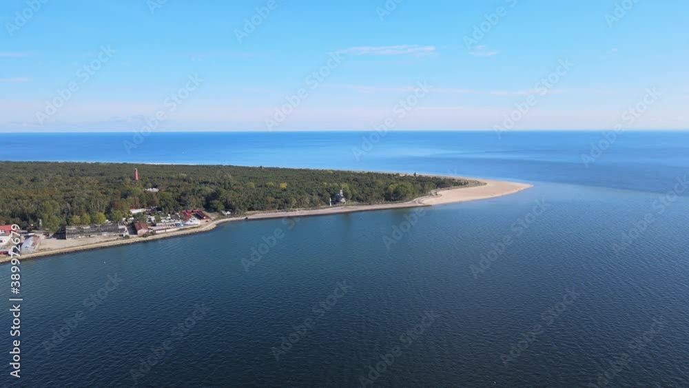 Hel Peninsula, the city of Hel - a view from the air Hel Peninsula, the city of Hel - a view from the air