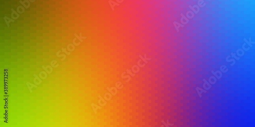 Light Multicolor vector background with rectangles.