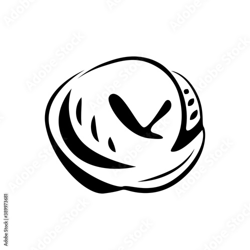 Food and semi-finished products, Meat dumplings. Vector image