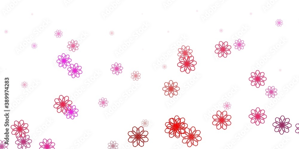 Light Pink vector natural backdrop with flowers. Light Pink vector natural backdrop with flowers.