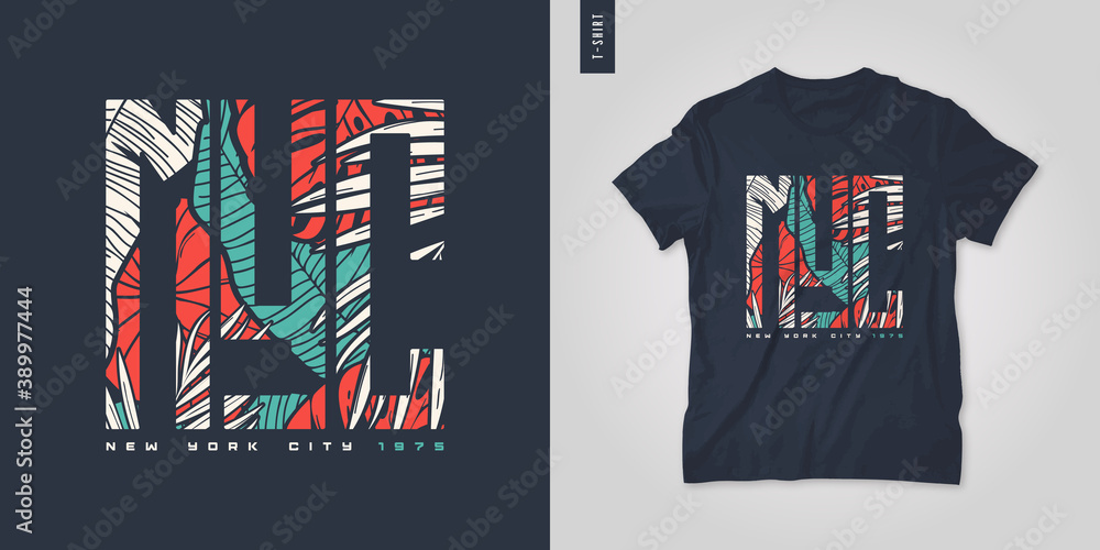 Fototapeta premium New York City. T-shirt vector design, poster, print, template