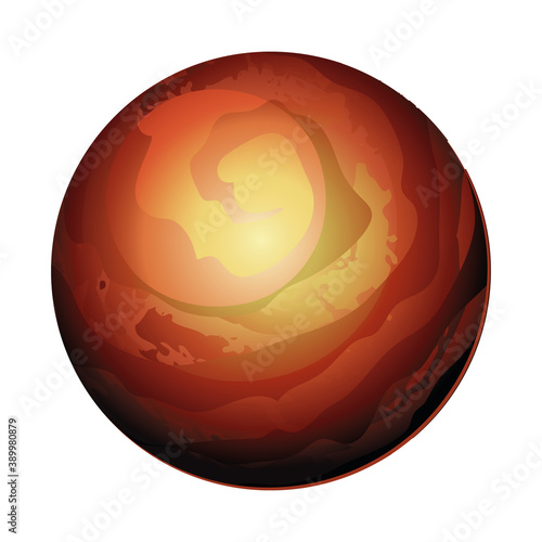 venus planet milky way style icon vector design