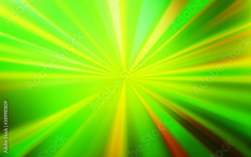 Light Green, Yellow vector blurred pattern.