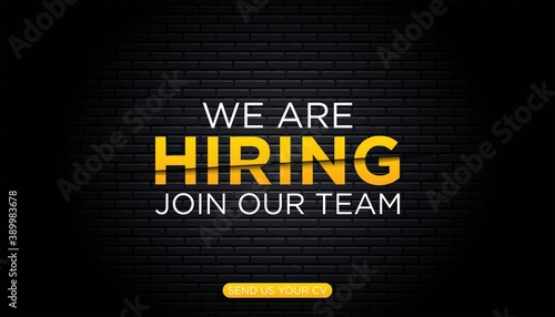 We are hiring background template.
