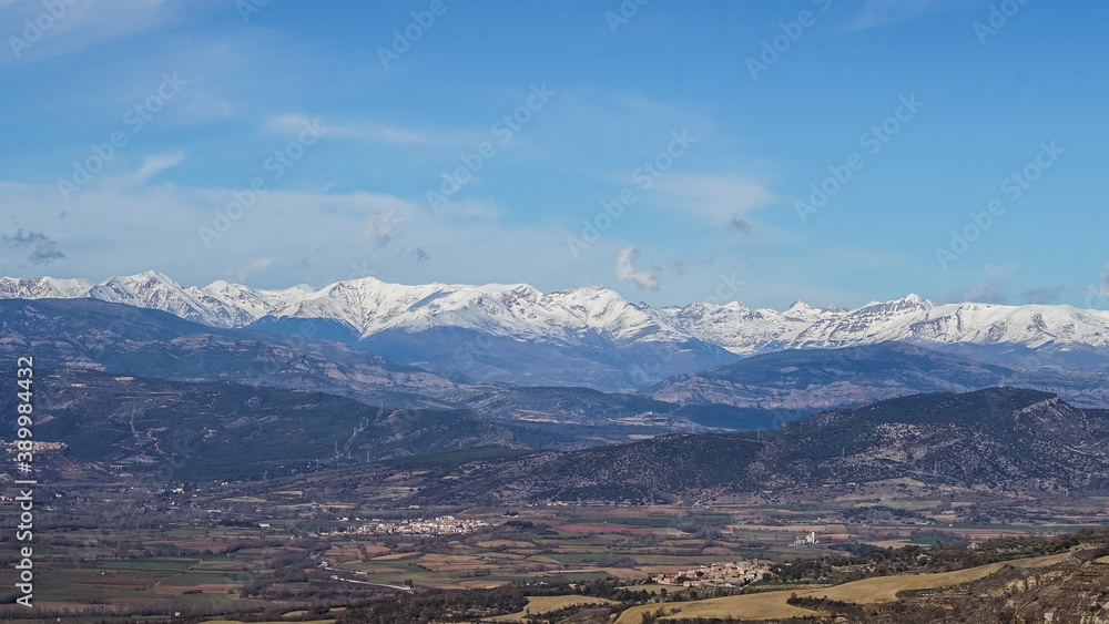 Pyrenees mountain peaks