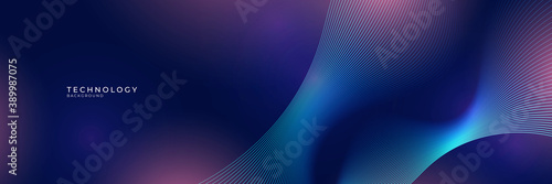 abstract technology particles lines mesh background  photo