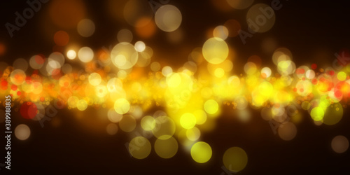 Soft glowing colored bokeh and lights