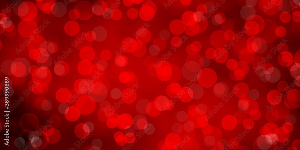 Light Red vector texture with circles. Light Red vector texture with circles.