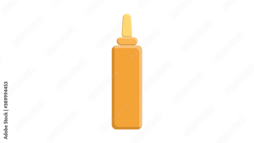 Mustard bottle on a white background. Vector illustration Mustard bottle on a white background. Vector illustration