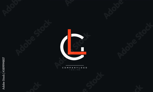 Letter GL or LG Business Logo Design Alphabet Icon Vector Monogram