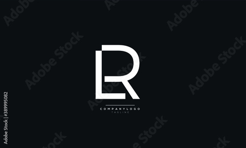 Letter LR Business Logo Design Alphabet Icon Vector Monogram