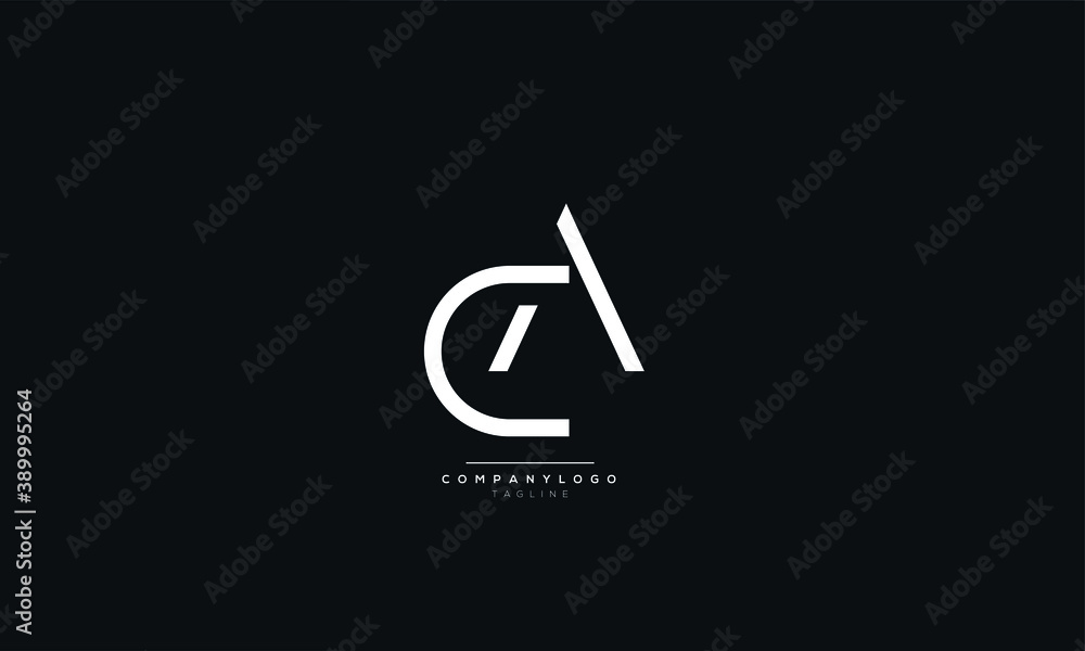Letter AC or CA Business Logo Design Alphabet Icon Vector Monogram Letter AC or CA Business Logo Design Alphabet Icon Vector Monogram