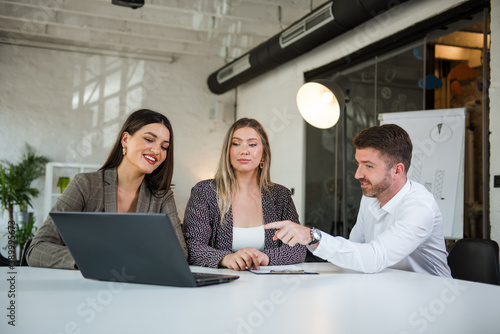 Group of business people at the office