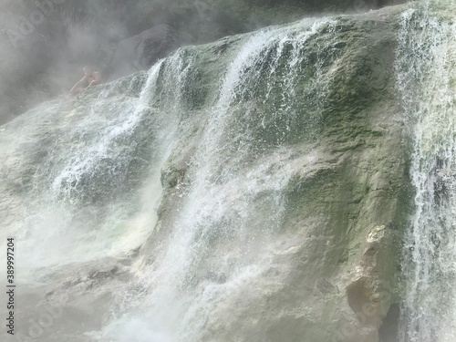waterfall on the rocks