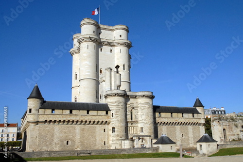 Château de Vincennes et son donjon, ville de Vincennes, département du Val de Marne, France