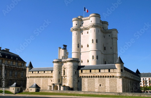 Château de Vincennes et son donjon, ville de Vincennes, département du Val de Marne, France