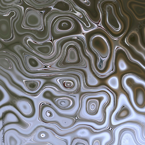 abstract liquid silver pattern
