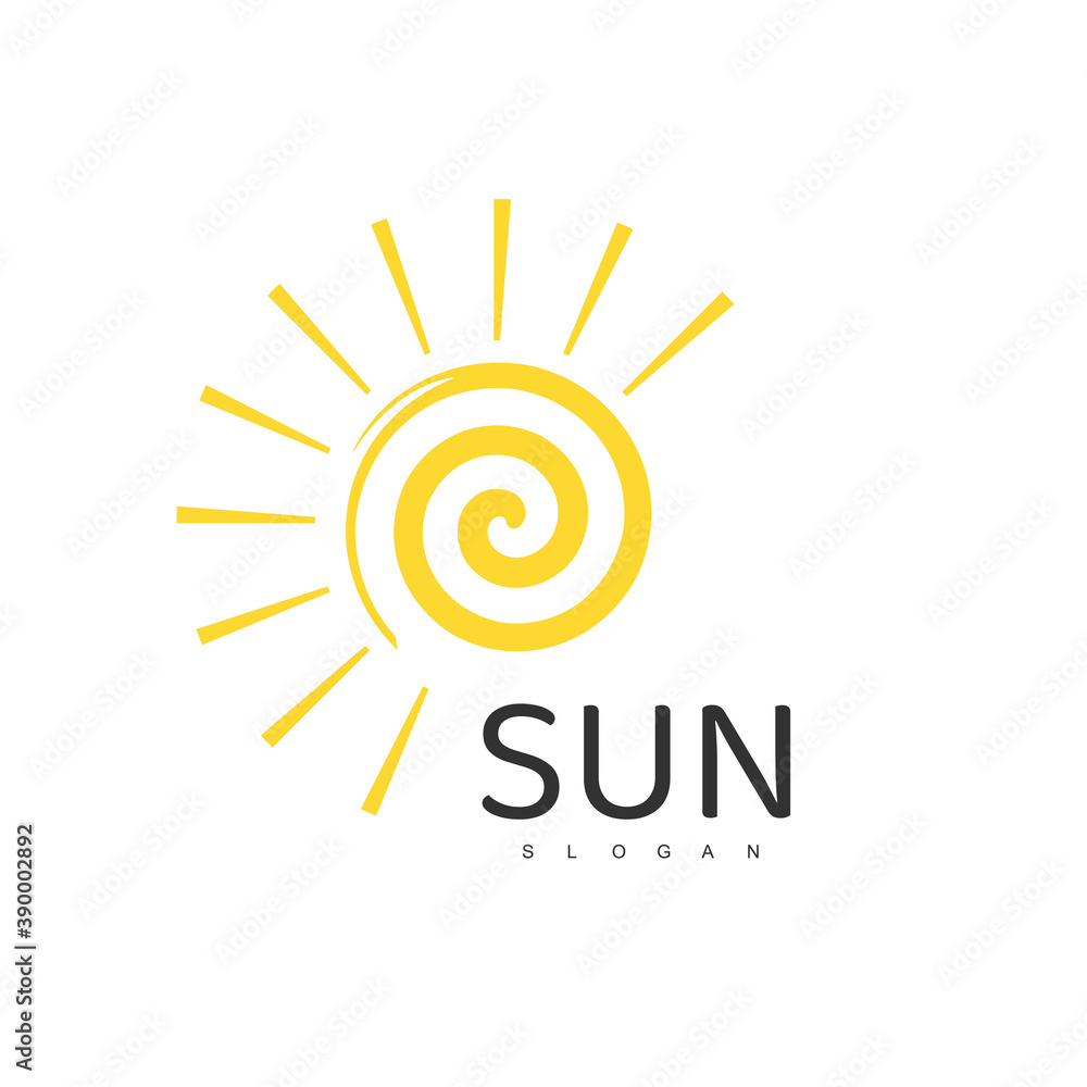 Sun Logo Template, Icon Design Illustration Sun Logo Template, Icon Design Illustration