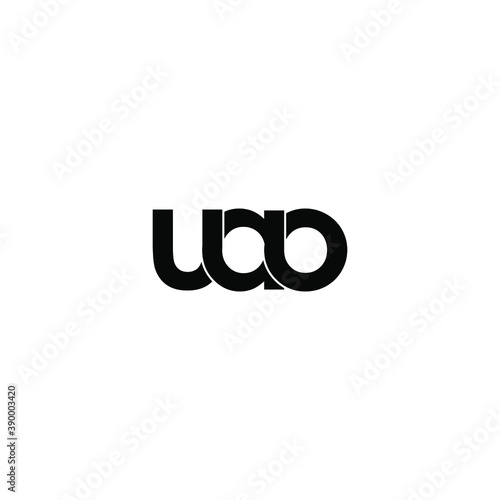uao letter original monogram logo design photo