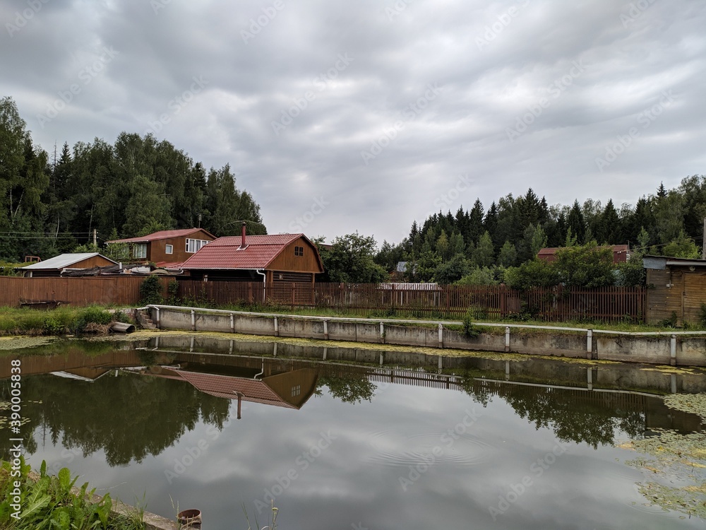 Obraz premium house on the lake