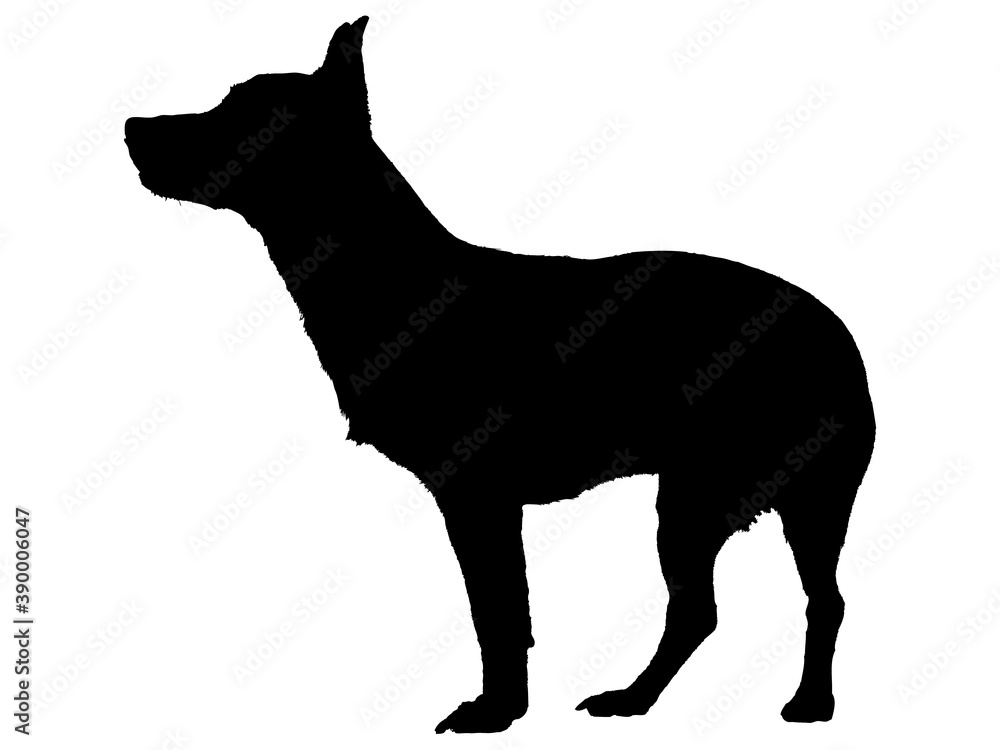 犬シルエット_1 犬シルエット_1