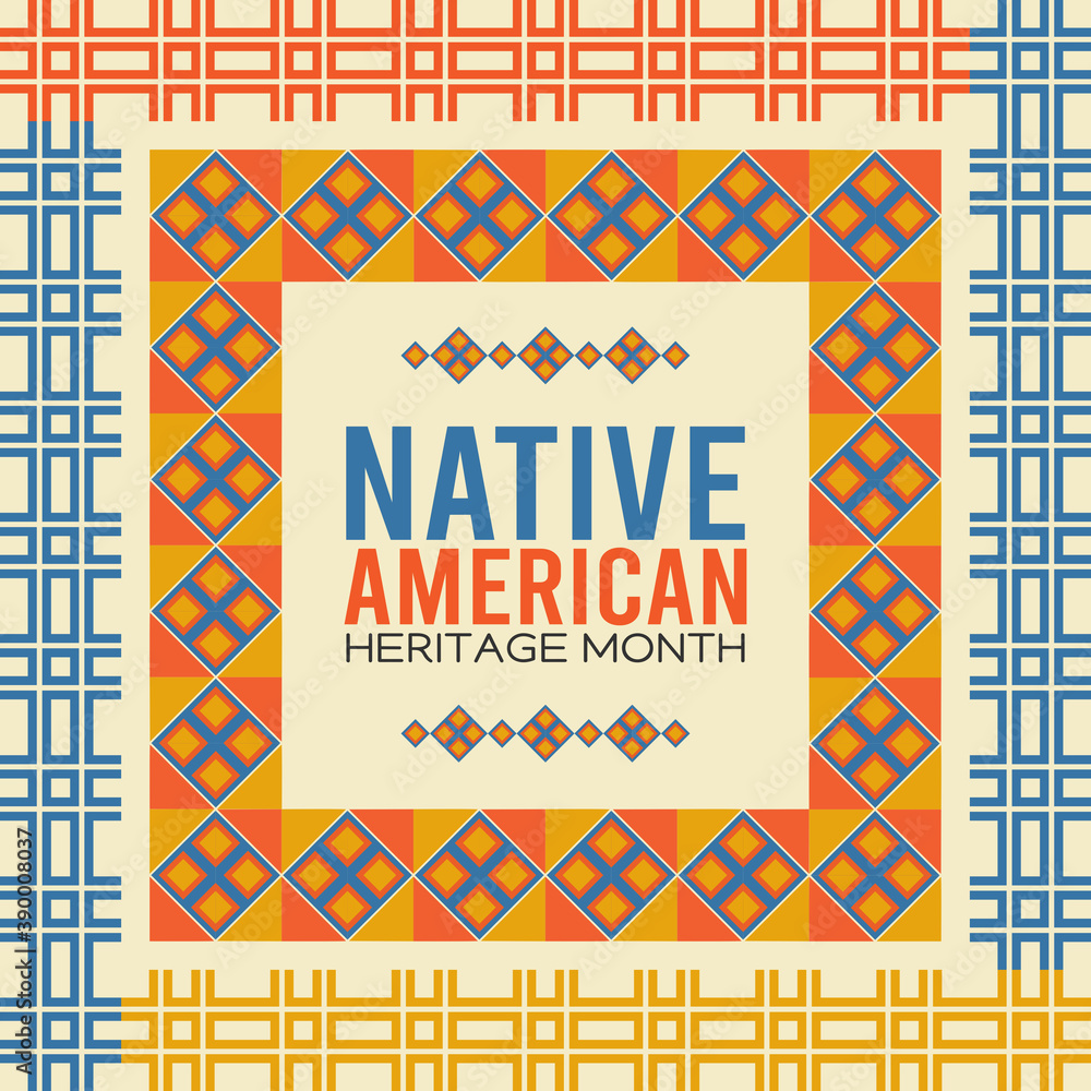 vector graphic of native american heritage month good for native ...