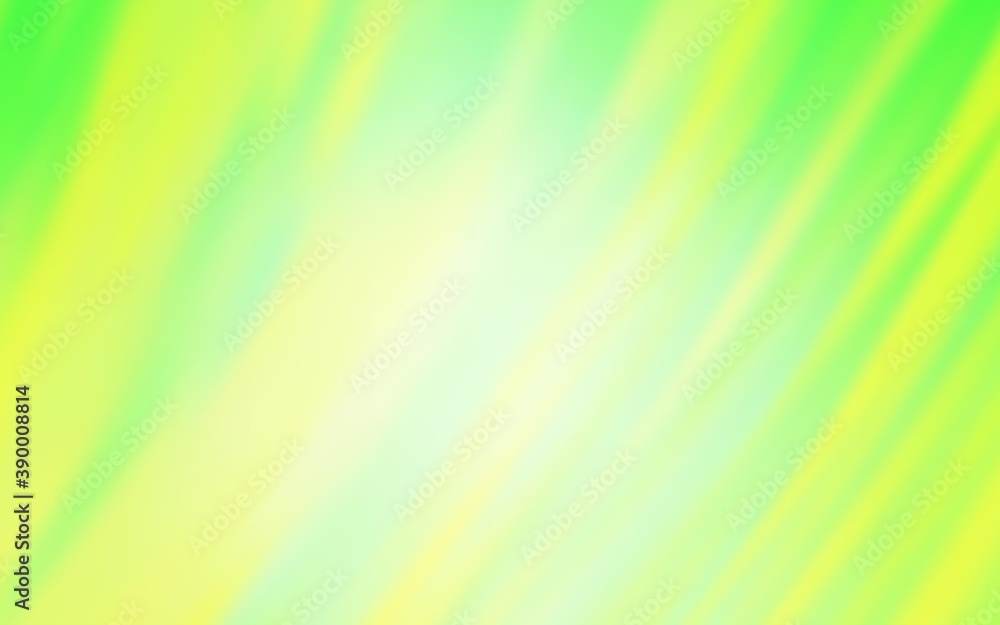 Obraz premium Light Green, Yellow vector blurred background.
