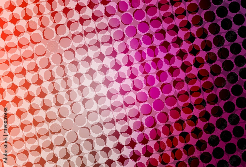Fototapeta premium Light Pink vector layout with circle shapes.