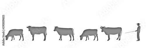 丑　年賀状　干支　アイコン