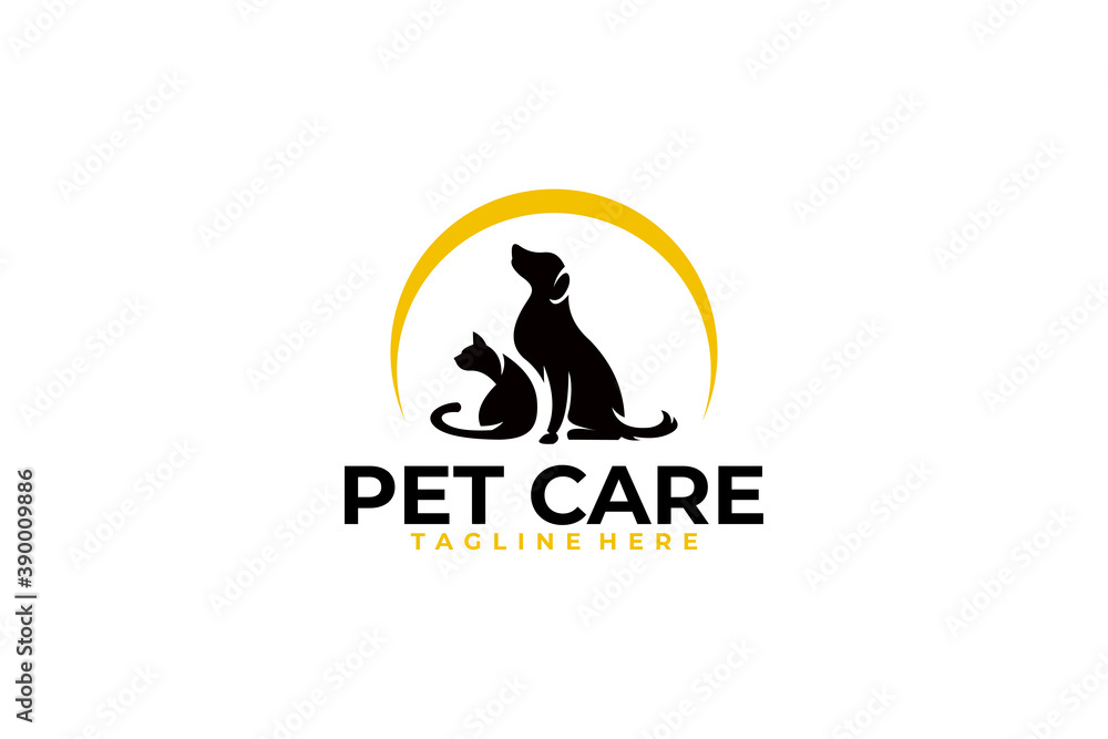 pet care logo icon vector isolated pet care logo icon vector isolated