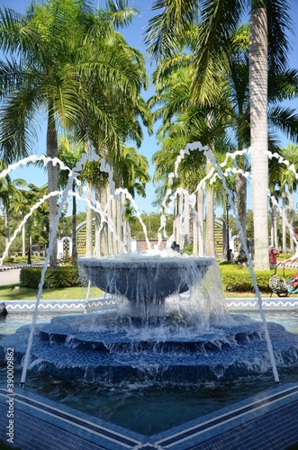 water fountain in park brunei
