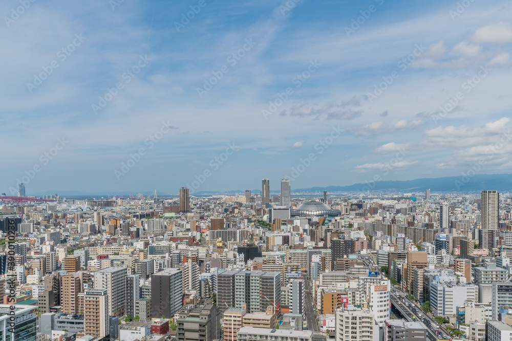 Osaka City Skyline, cityscape during the day time