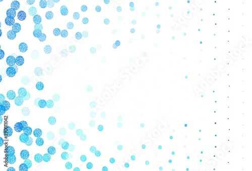 Light BLUE vector layout with circle shapes. © smaria2015