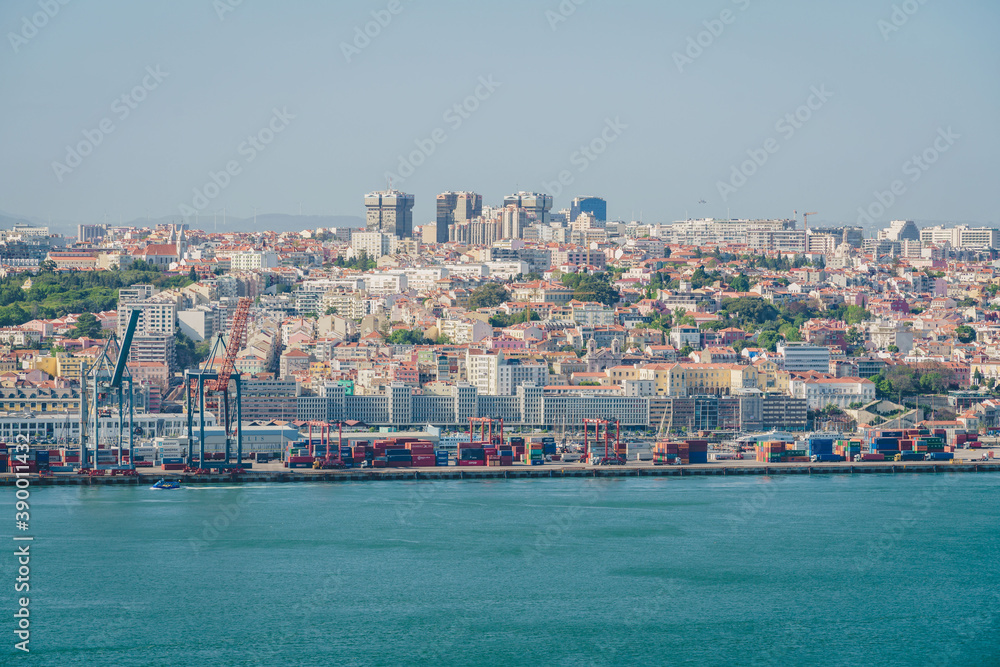 Fototapeta premium City skyline of Lisbon, Belém District