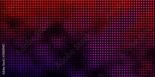 Dark Pink, Red vector pattern with circles.