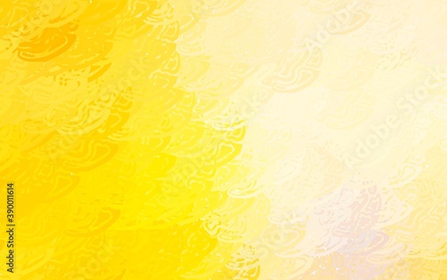 Light Yellow vector template with chaotic poly shapes.