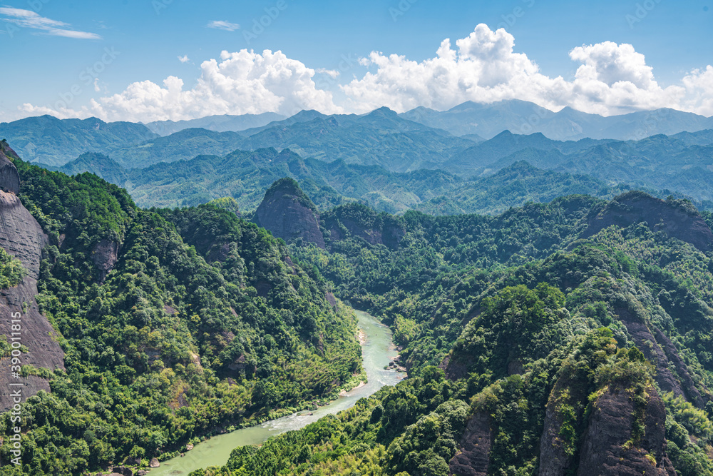 Guangxi Guilin Resources Tianmen Mountain Zijiang River Scenery