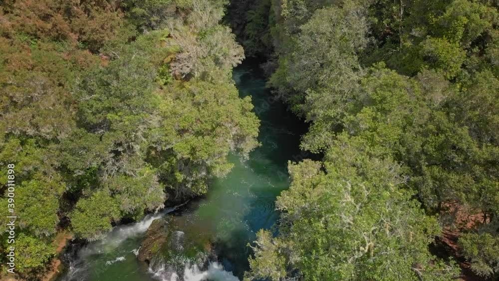 Aerial view of beautiful Kaituna River, New Zealand Aerial view of beautiful Kaituna River, New Zealand