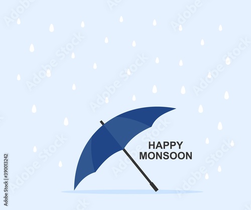 design about happy monsoon background