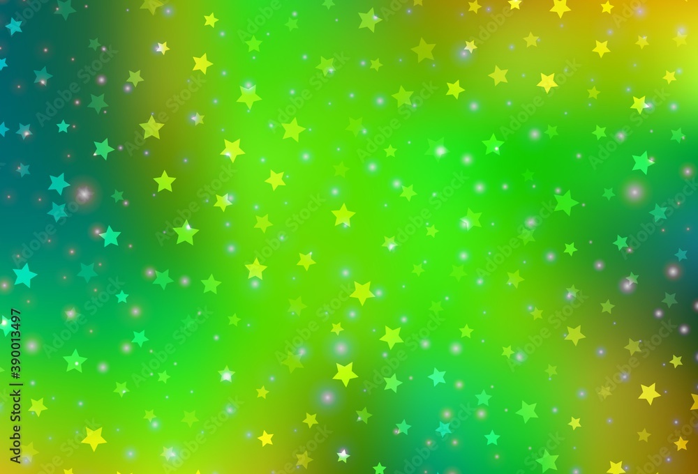 Light Green, Yellow vector pattern in Christmas style. Light Green, Yellow vector pattern in Christmas style.