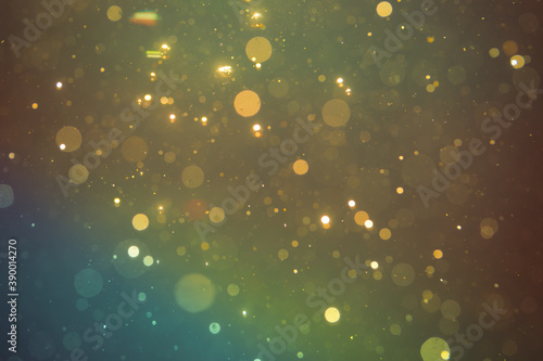 Fantasy Abstract blur bokeh of lights colorful sparkle